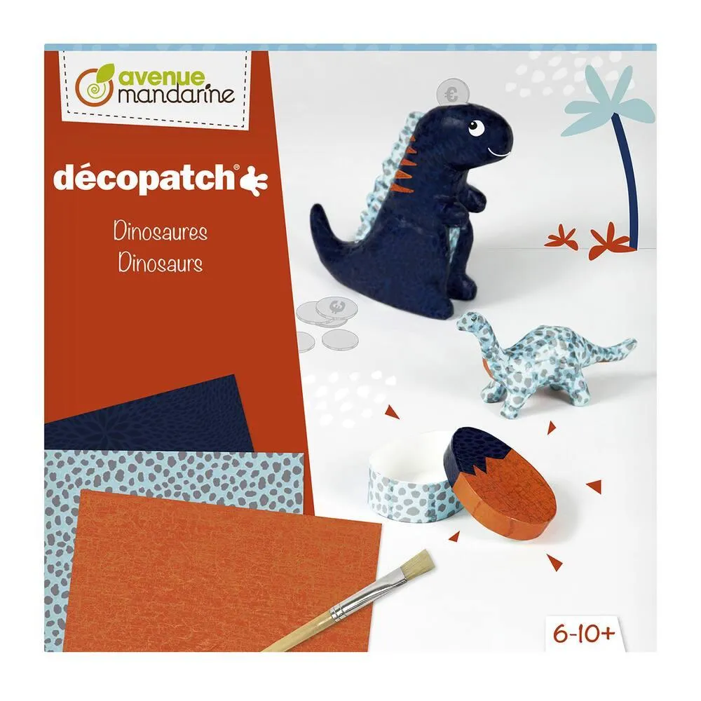 COFFRET CREATIF, DECOPATCH, DINOSAURES