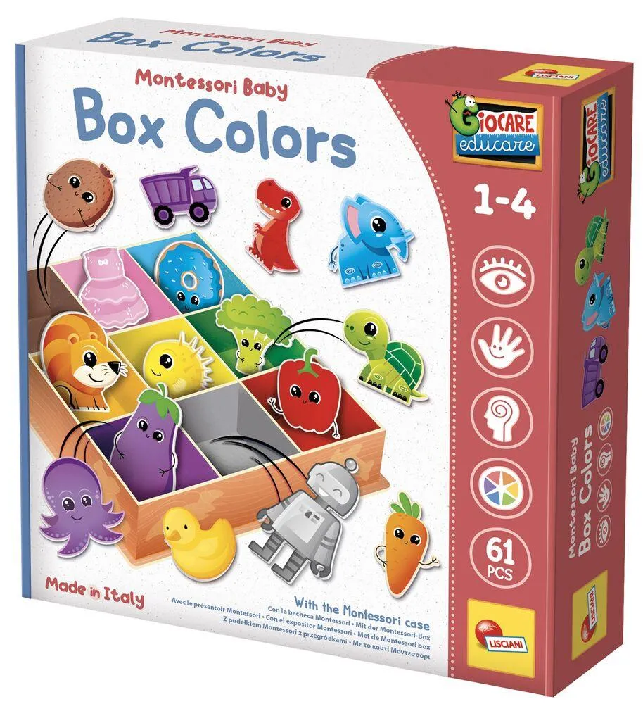 MONTESSORI BABY - BOITE APPRENTISSAGE TRI COULEURS