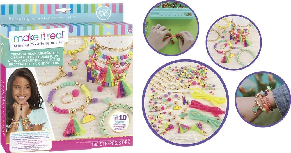 MAKE IT REAL - CHAINE ET BRELOQUE FLUO