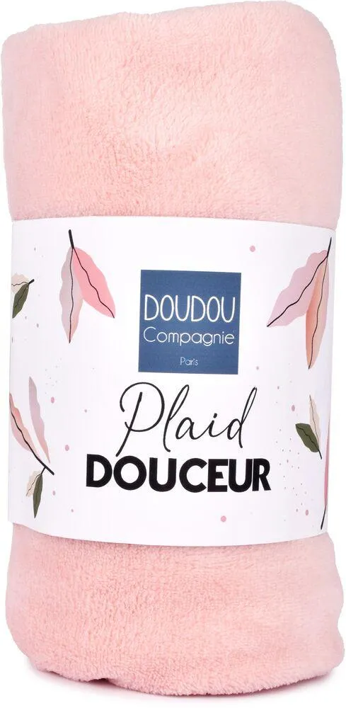 PLAID DOUCEUR ROSE 70*100CM