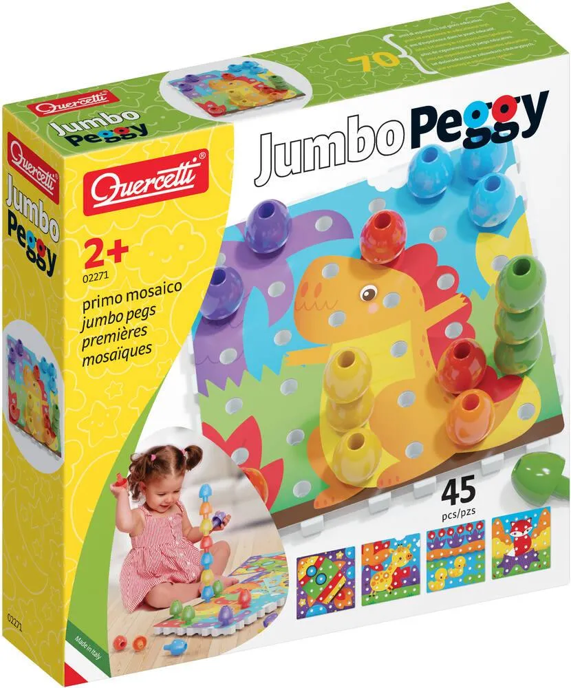 PLAY INTELLIGENTE - MOSAIQUE 2 EN 1 - 45 PIECES - JUMBO PEGGY