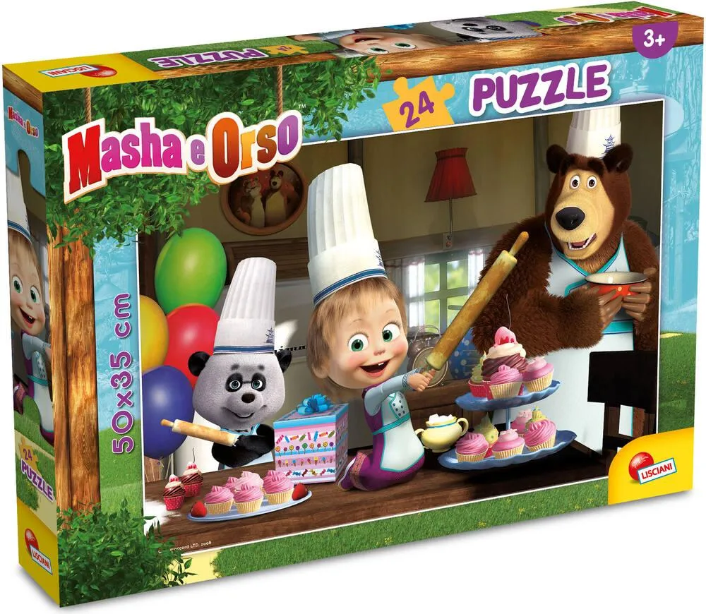 MASHA PUZZLE 24 PIECES - APPRENONS TOUS ENSEMBLE !