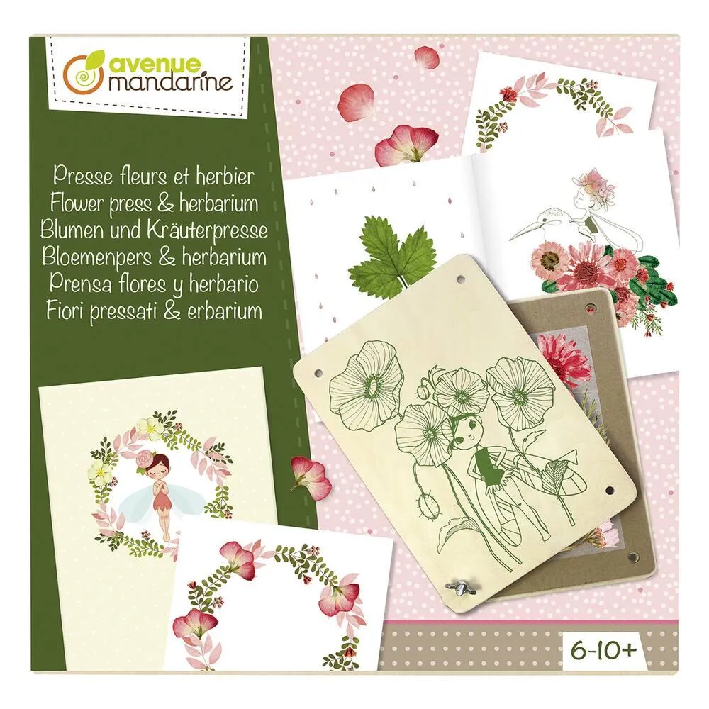 COFFRET CREATIF, PRESSE FLEURS ET HERBIER
