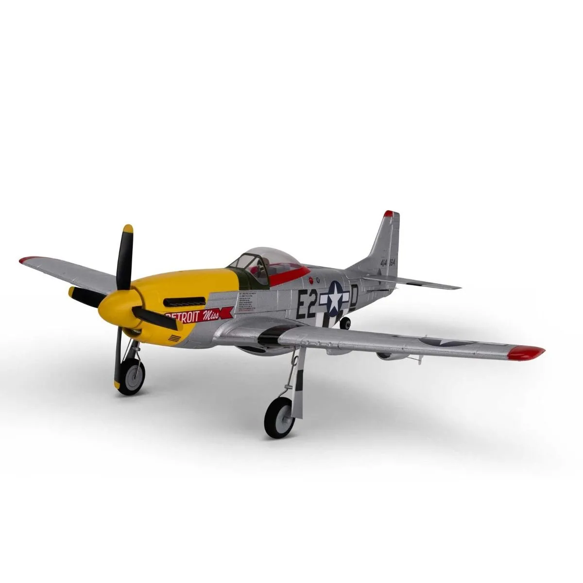 UMX P-51D Mustang "Detroit Miss" BNF Basic AS3X & SAFE Select Eflite - EFLU7350