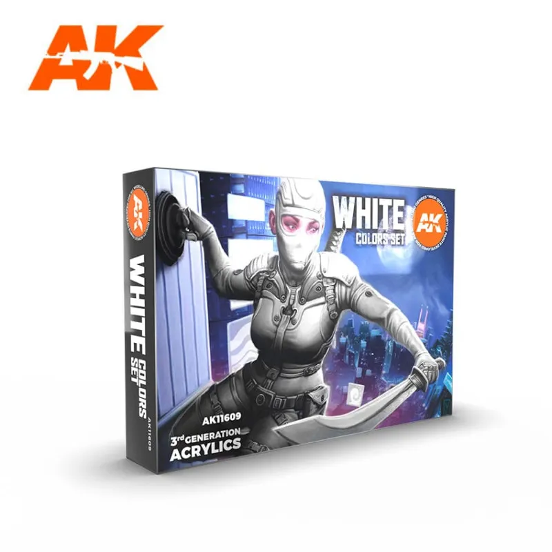 Ensemble de couleurs blanches. AK INTERACTIVE AK11609