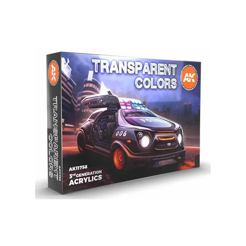 Ensemble de couleurs transparentes. AK INTERACTIVE AK11758