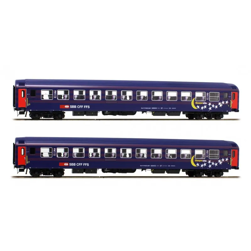 Ensemble de deux voitures Bpm RIC, CFF. LS MODELS 47226