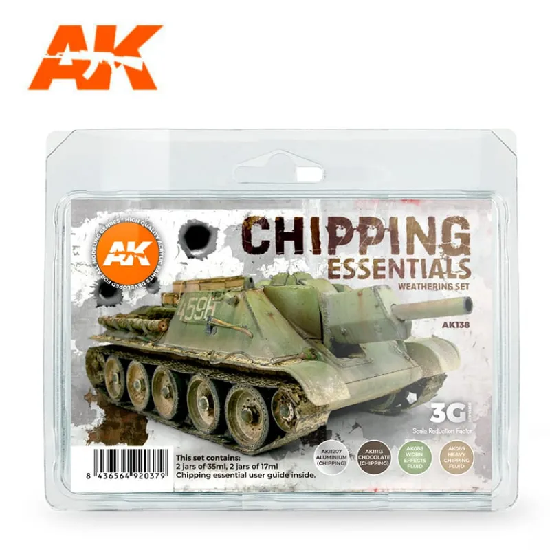 Set de vieillissement Chipping Essentials. AK INTERACTIVE AK138