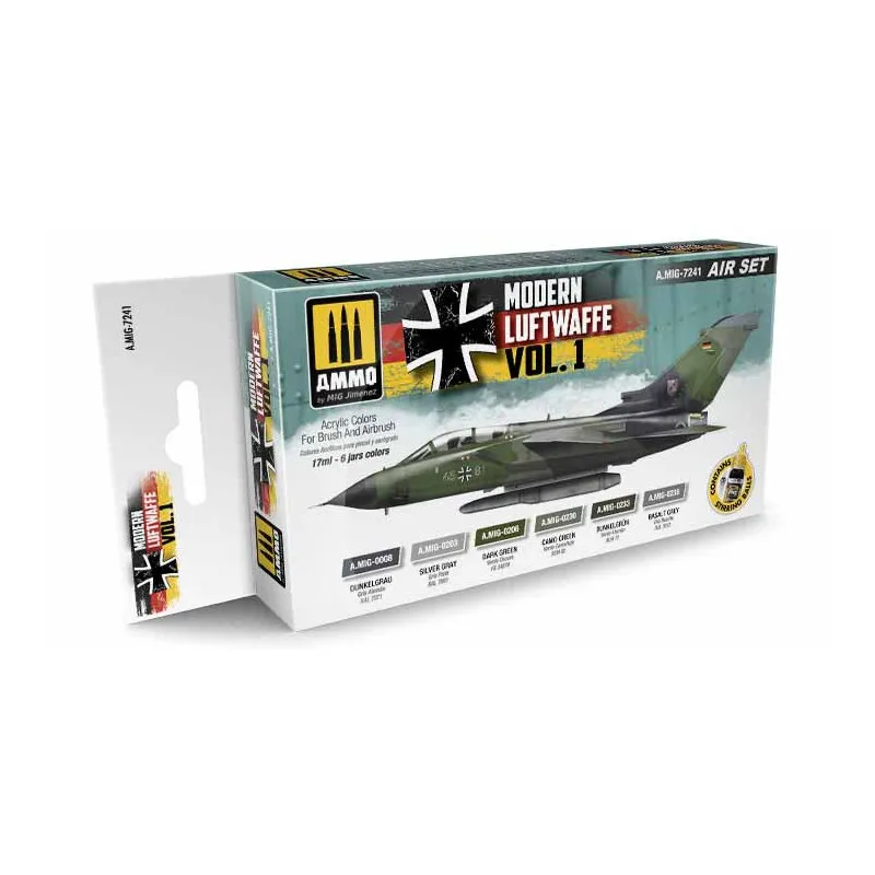 Ensemble moderne de la Luftwaffe. (Vol.1). AMMO MIG JIMENEZ 7241