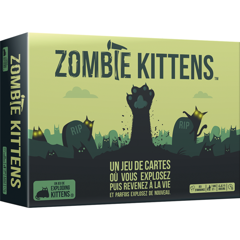 Exploding Kittens : Zombie Kittens - Jeu d'ambiance