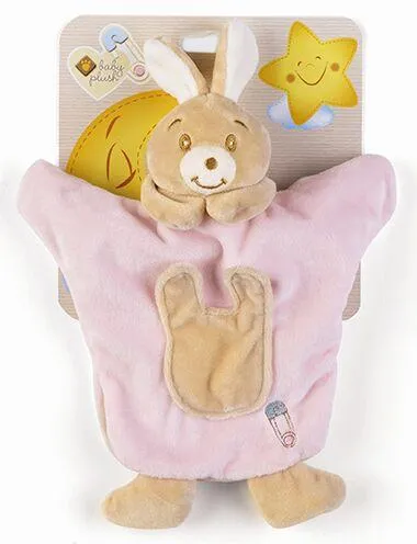 BABYCARE - MARIONNETTE LAPIN ROSE - 24 CM