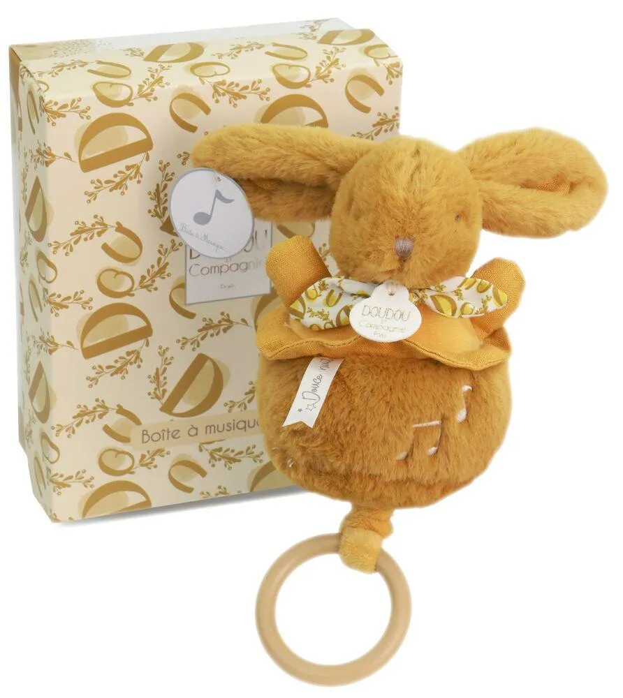 LAPIN DOUDOU - BOITE A MUSIQUE OCRE
