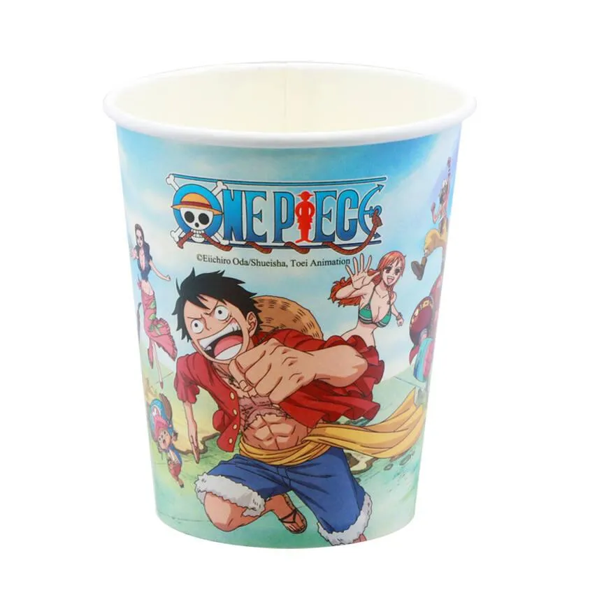 ONE PIECE - 8 GOBELETS 300 ML SANS PLASTIQUE