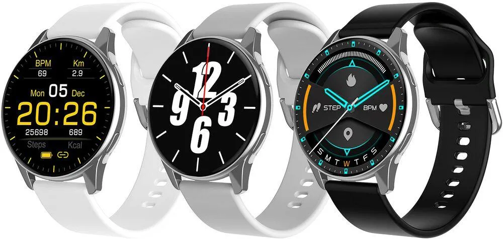 MONTRE CONNECTEE ECRAN 1,5‘’ (3,8 CM), FONCTION TELEPHONE, 3 BRACELETS