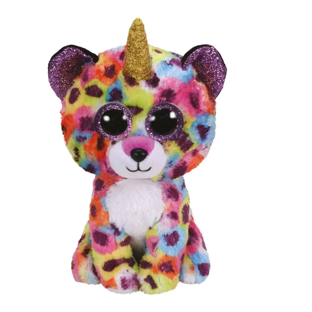BEANIE BOO'S - PELUCHE GISELLE LE LÉOPARD 15 CM