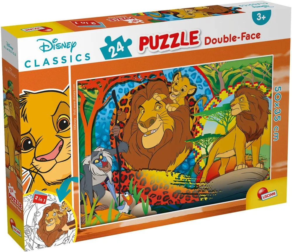 LE ROI LION  - PUZZLE 24 PIECES 2 EN 1