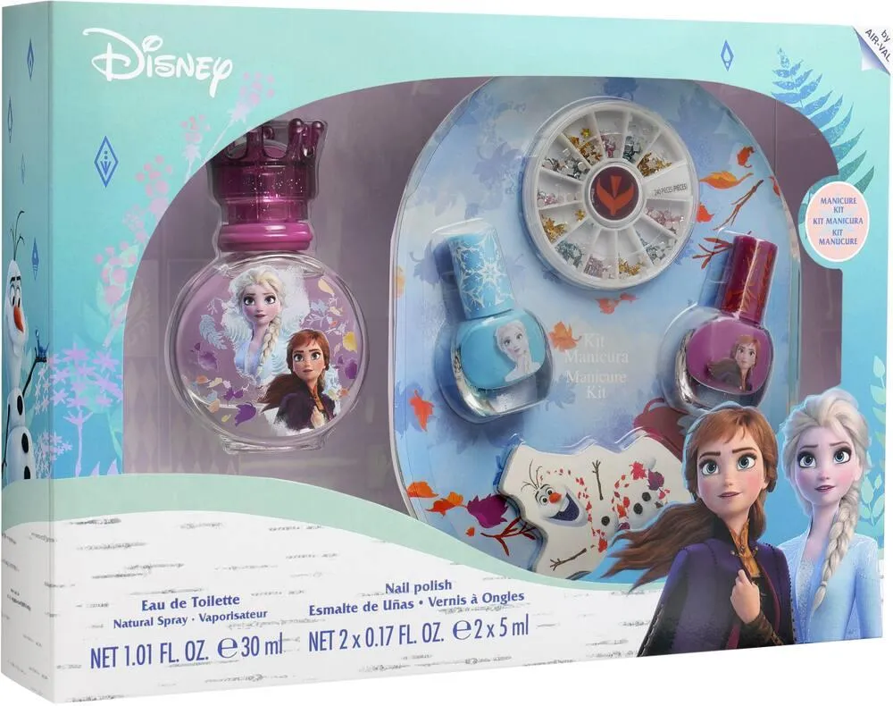 COFFRET LA REINE DES NEIGES EAU DE TOILETTE AVEC KIT MANUCURE