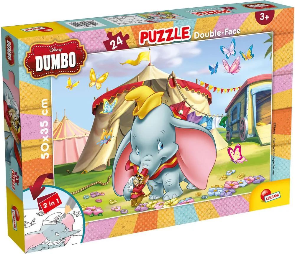 DISNEY DUMBO PUZZLE 24 PIECES 2 EN 1