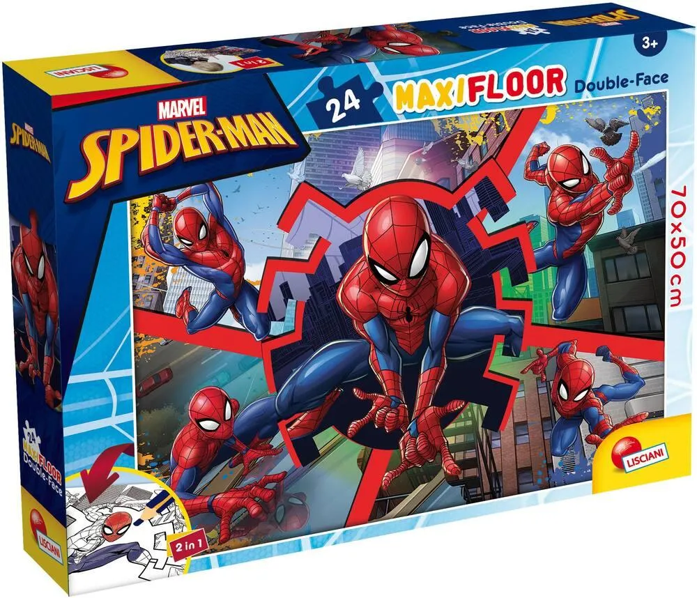 MARVEL SPIDERMAN PUZZLE 24 PIECES 2 EN 1