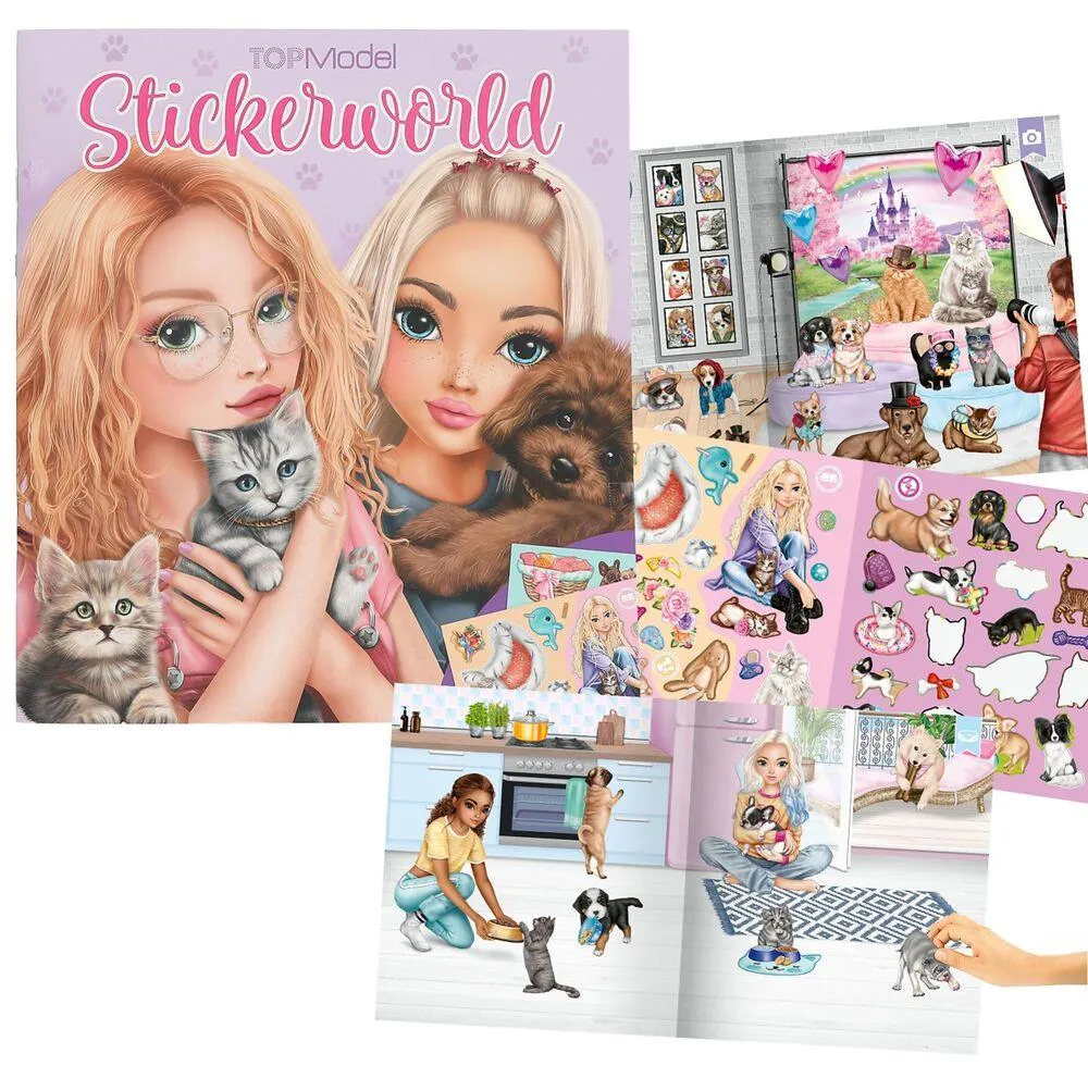 TOPMODEL STICKERWORLD KITTY AND DOGGY