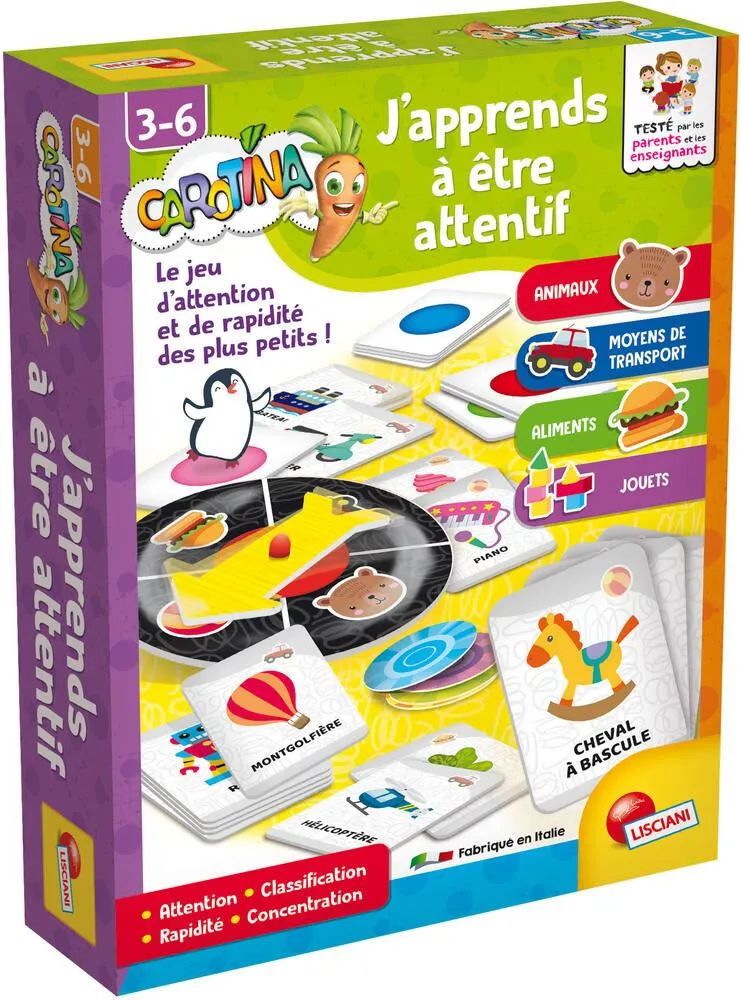 CAROTINA J'APPRENDS A ETRE ATTENTIF