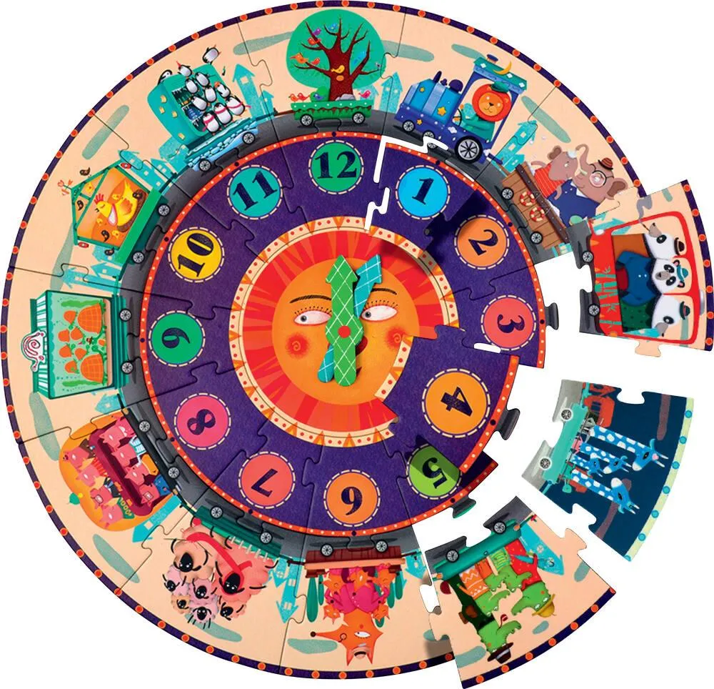 COFFRET PUZZLE HORLOGE