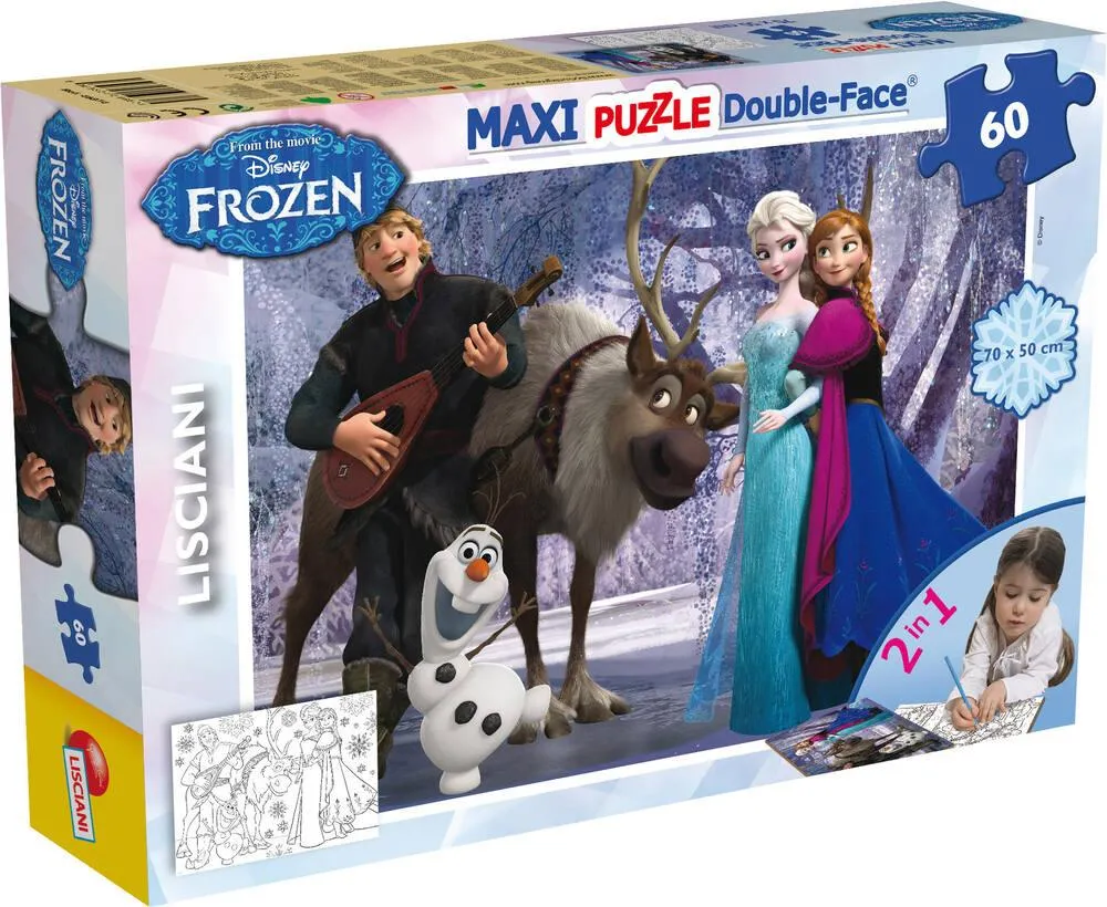 DISNEY LA REINE DES NEIGES PUZZLE 60 PIECES 2 EN 1 - MUSIC AND FUN