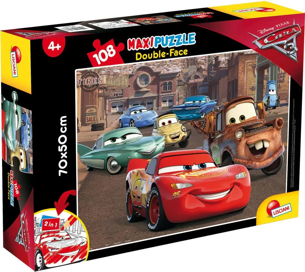DISNEY CARS 3 PUZZLE 108 PIECES 2 EN 1