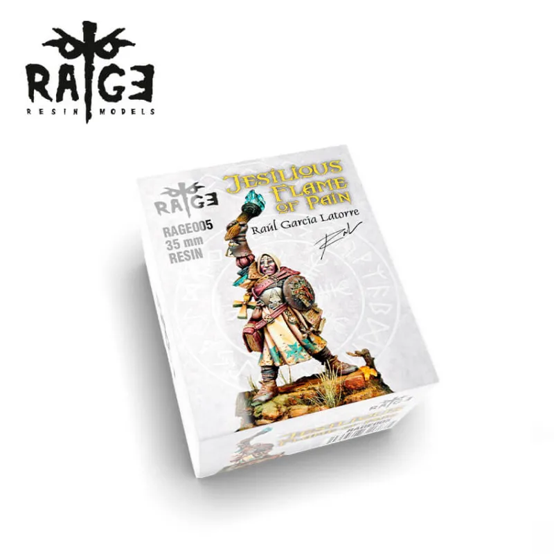 Flamme de douleur jésilleuse, 35 mm. RAGE RESIN MODELS RAGE005
