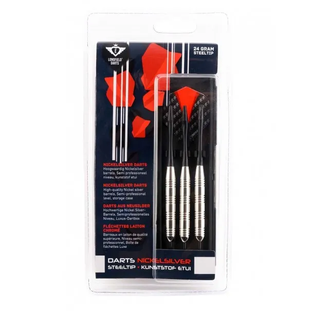 Fléchettes en maillechort Longfield blister - 22 g