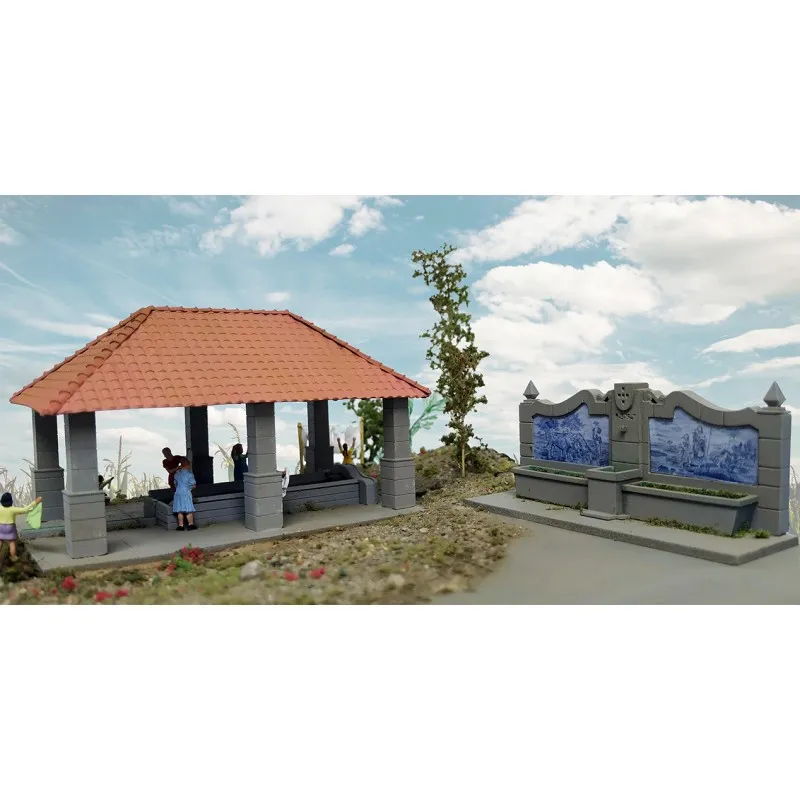 Fontaine et buanderie. MODELISMO ARTESANAL MA_VA_06