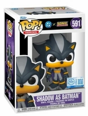 Funko pop! heroes: dc comics x sonic the hedgehog - shadow (batman suit)