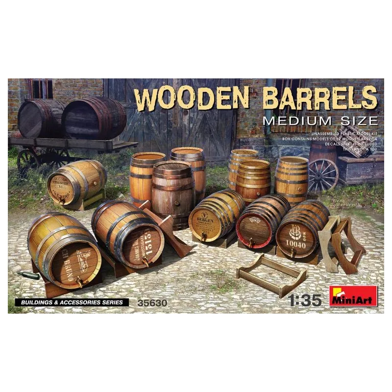 Tonneaux en bois. MINIART 35630