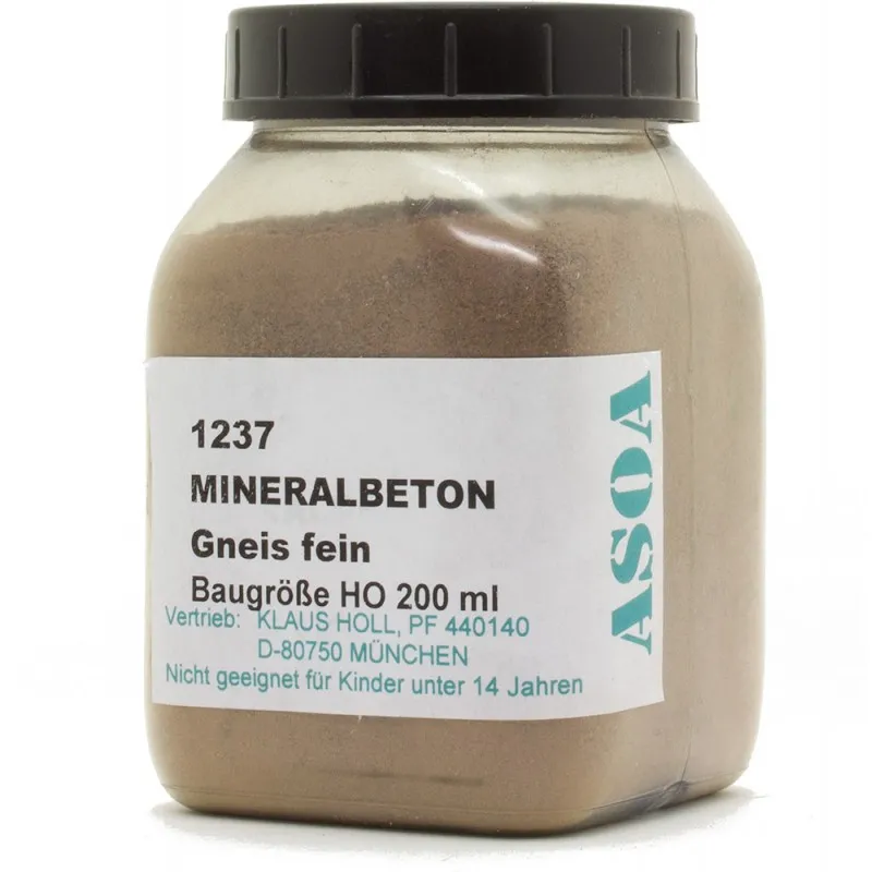 Béton minéral de gneiss fin (H0). ASOA 1237
