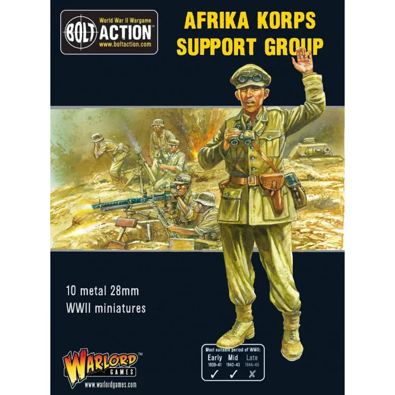 Groupe de soutien Afrika Korps. Bolt Action. WARLORD GAMES 402212005