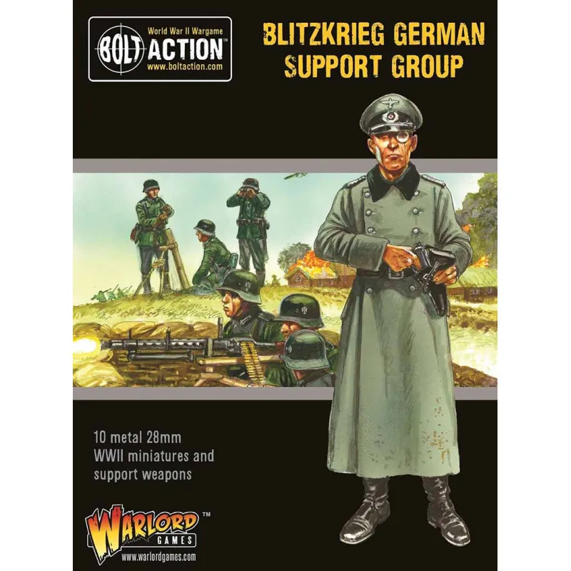 Groupe de soutien allemand Blitzkrieg. Bolt Action. WARLORD GAMES 402212007