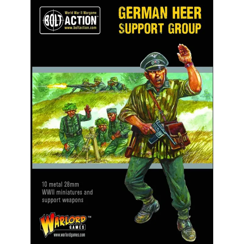 Groupe de soutien allemand. Bolt Action. WARLORD GAMES 402212006