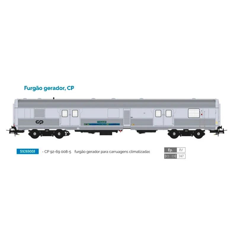 Fourgon générateur 92-69 008, CP. SUDEXPRESS S9269008