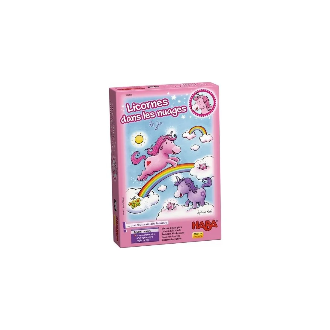 Jeu de dés Licornes dans les nuages - Haba