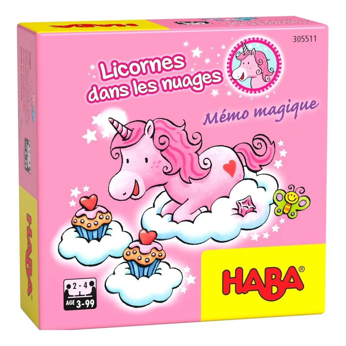 Mémo magique licornes dans les nuages - Mini jeu