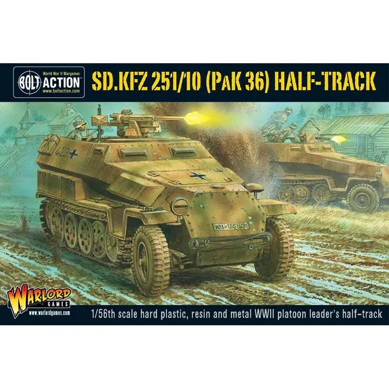 Half-track Sd.Kfz 251/10 (PAK 36). Bolt Action. WARLORD GAMES WGB-WM-502