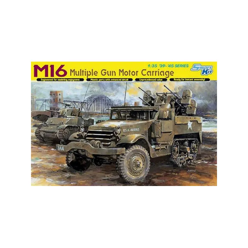 Half-track USA M16 avec système anti-aérien. DRAGON 6381