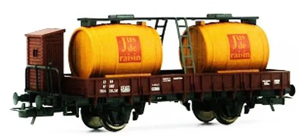 Wagon à bi foudres pour jus de raison