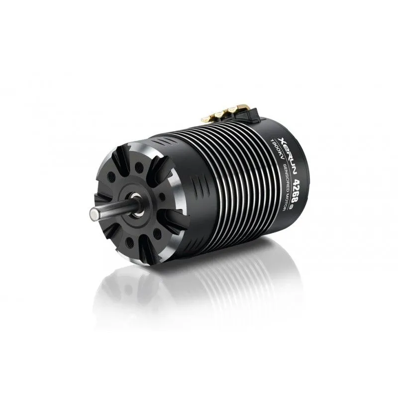 HOBBYWING 4268SD SENSORED G2 (BLACK) 1900KV MOTOR FOR 1/8TH - HW30401901BK