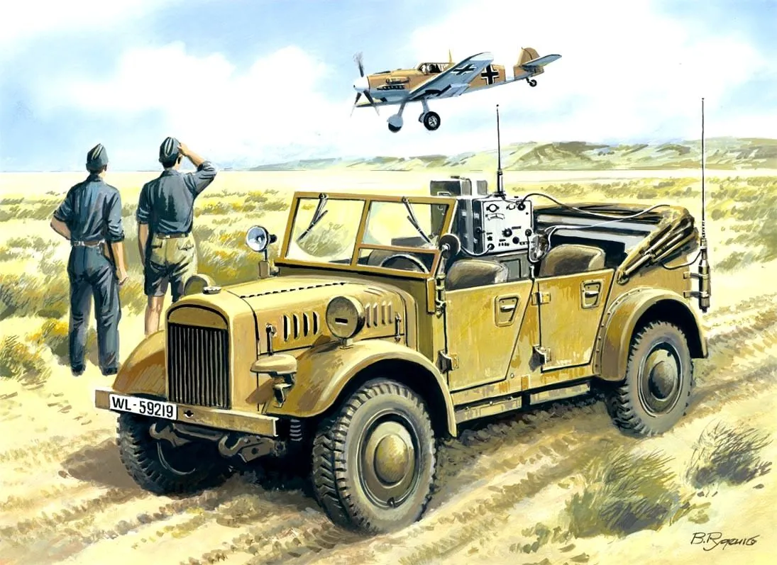 WWII German Radio Car le.gl.Einheits.Pkw ICM