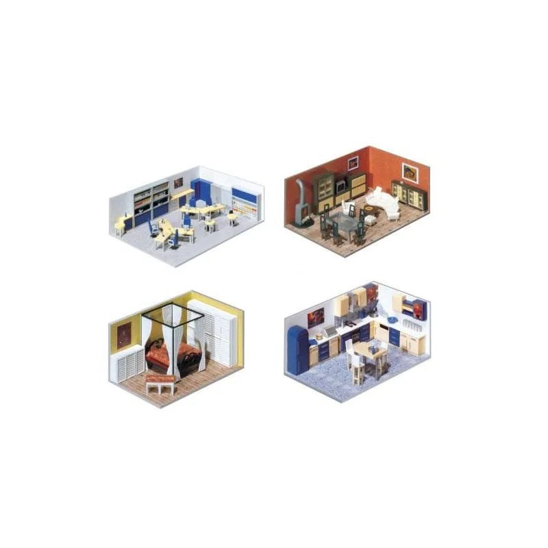 Intérieur meublé. FALLER 180545