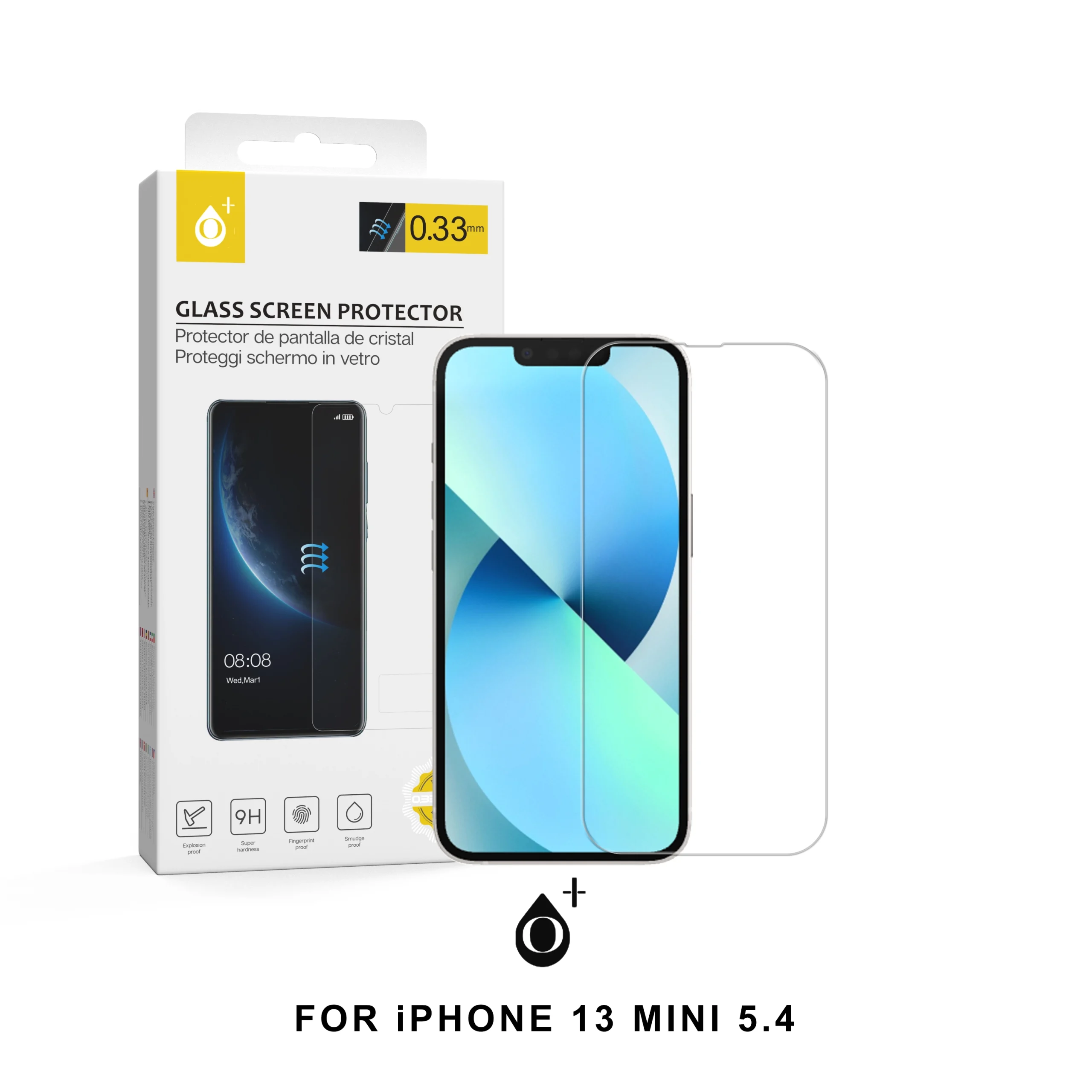 Iphone- verre trempé- iphone 13 mini