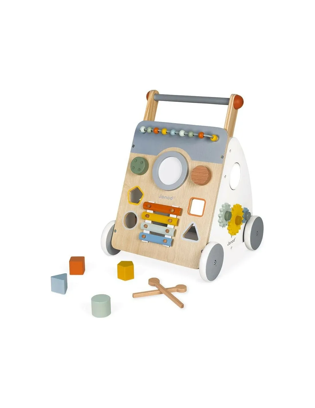 Porteur, Chariot de marche en bois multi-activités - Sweet Cocoon - Janod