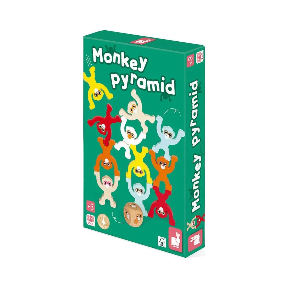 Jeu d'adresse Pyramide de singes - Monkey Pyramid - Janod