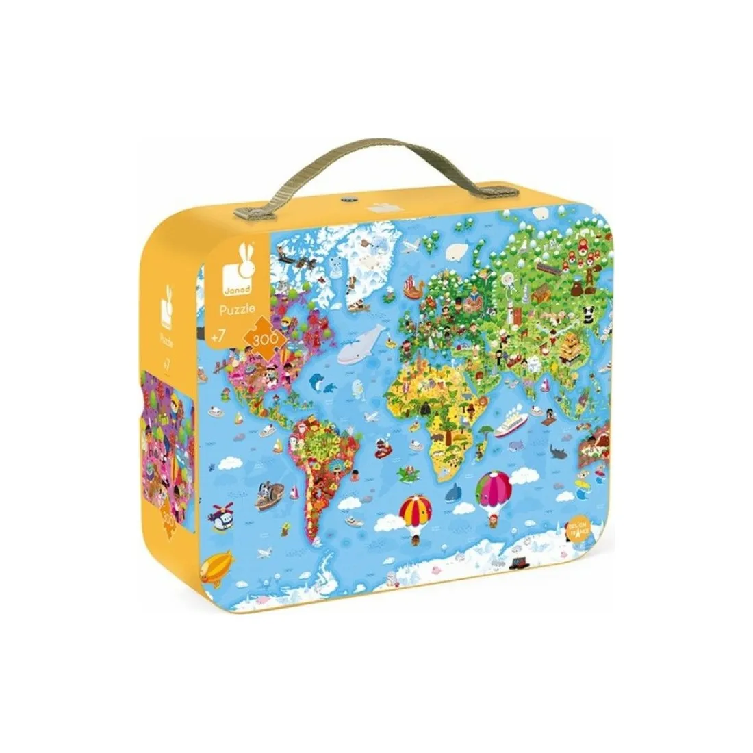 Puzzle carte du monde 300 pièces - Jeu Educatif - Janod